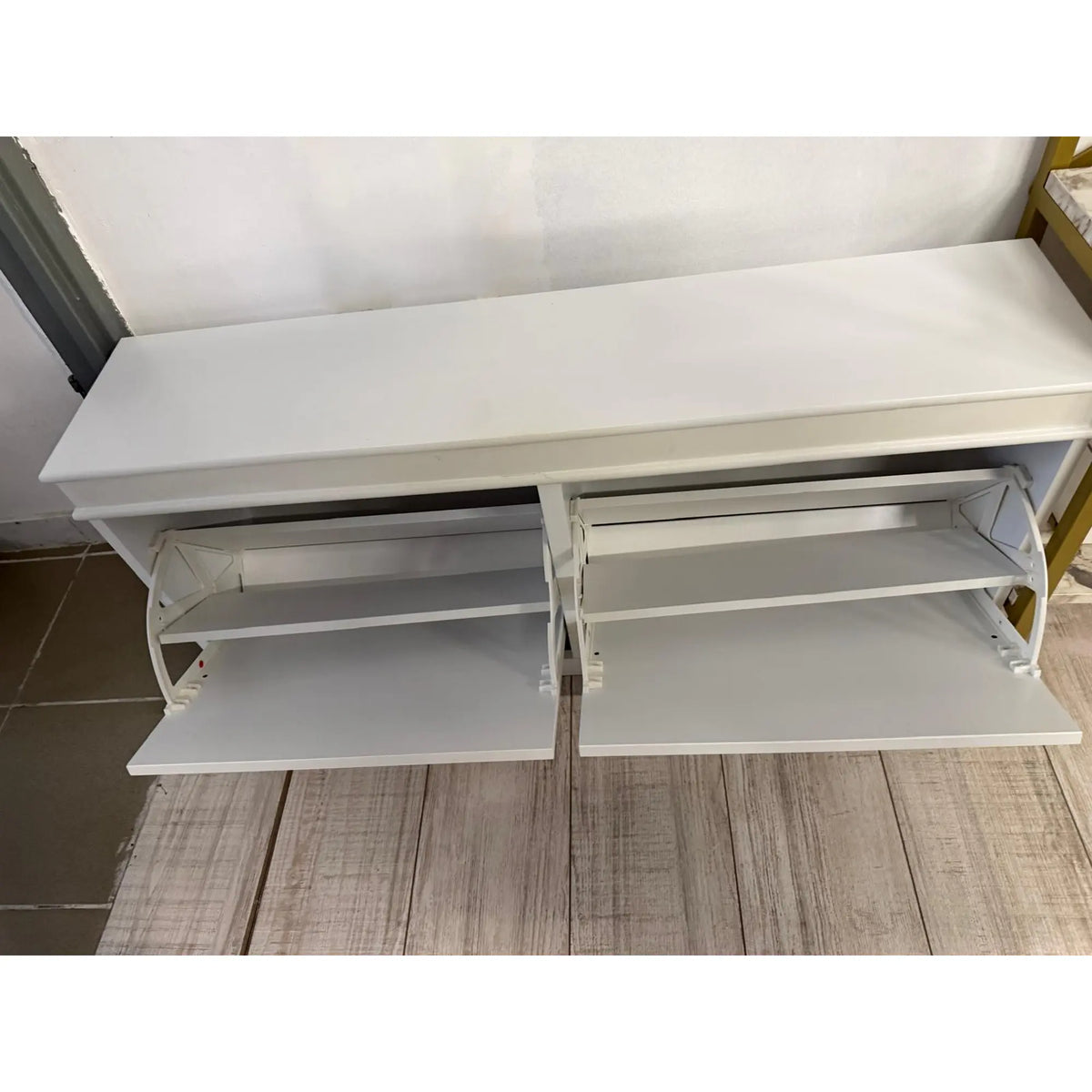 PRODUS RESIGILAT - Pantofar SEBER TYP 4, alb, PAL, 104x24x48 cm