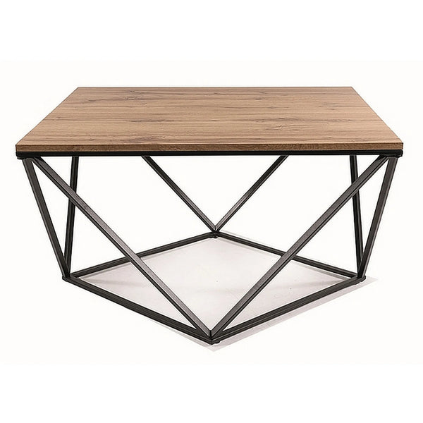 Masuta cafea SILVER A, stejar artisan/negru mat, 80x80x45 cm