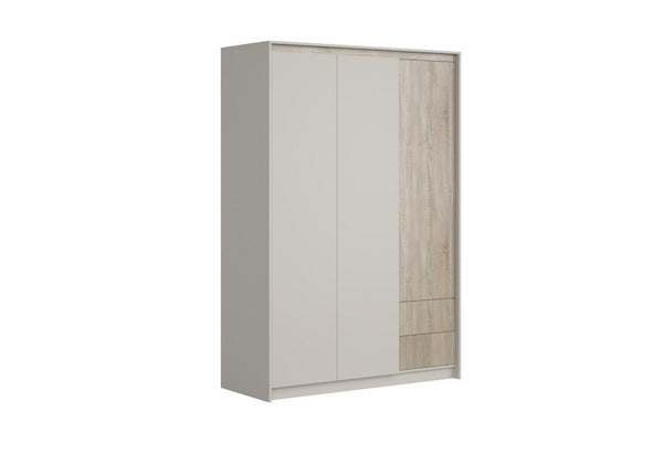 Dulap MONACO, casmir/stejar sonoma, PAL, cu 3 usi, 150x61x220 cm