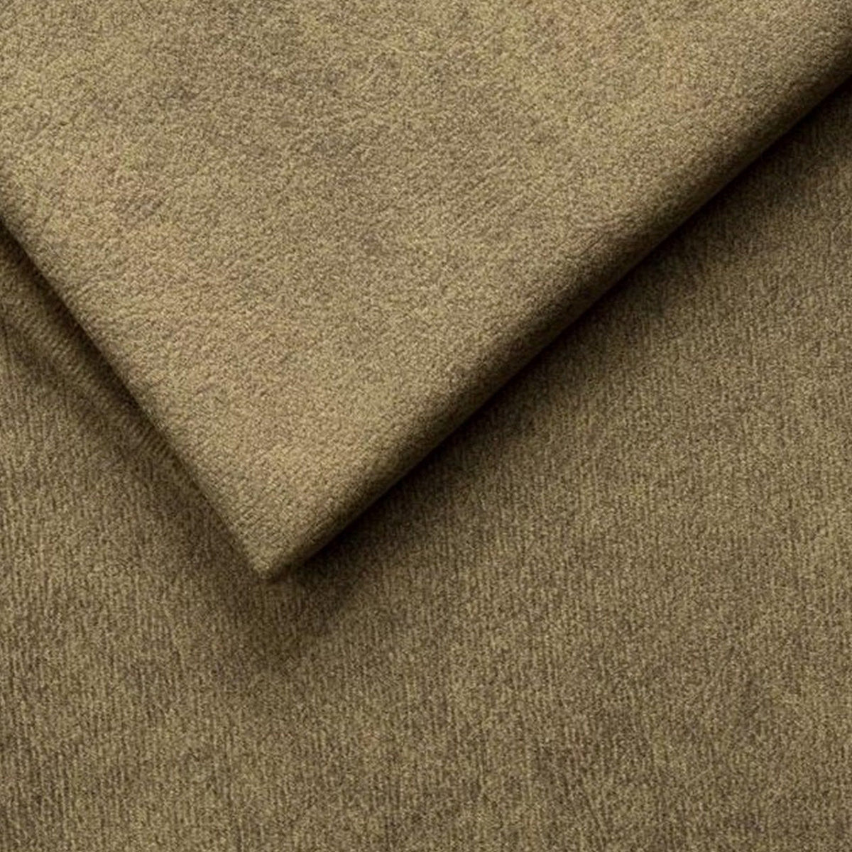 Coltar extensibil CALDO MINI, sezlong dreapta, stofa catifelata verde olive - Salvador 10, cu lada depozitare si tetiere reglabile, 272x178x99 cm