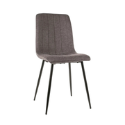Scaun ALAN, gri inchis/negru, stofa clasica/metal, 45x39x91 cm