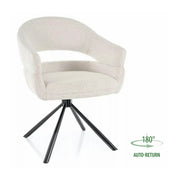 Scaun BORGO, bej - Raven 22, stofa clasica/metal, 58x60x87 cm