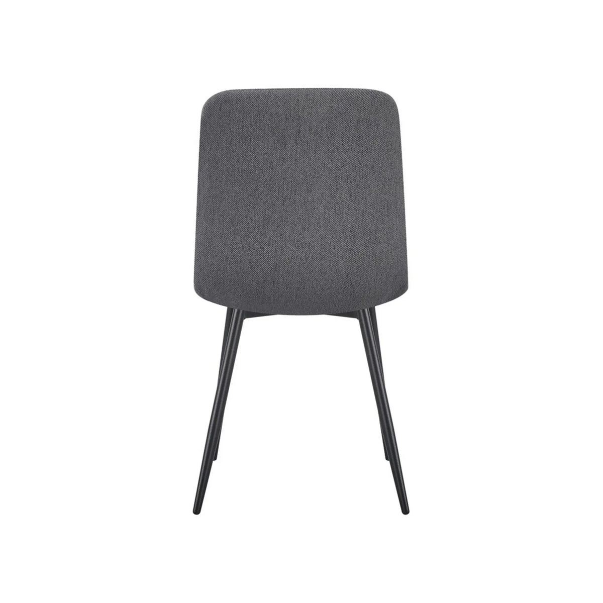 Scaun JEFF 2, gri/negru, stofă/metal, 45x55x87 cm