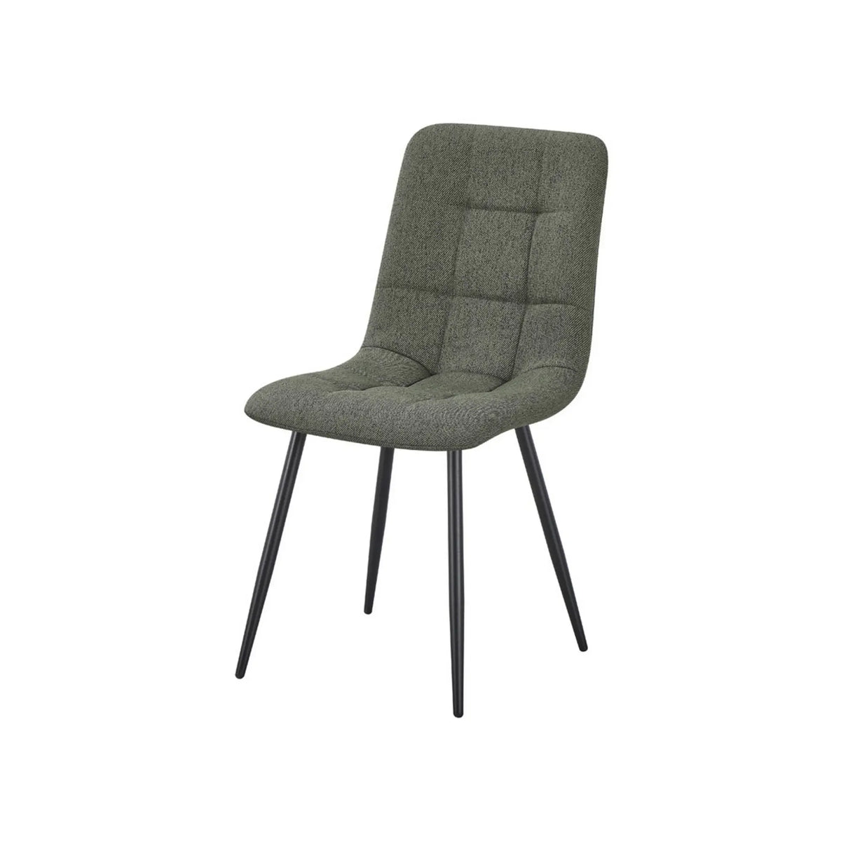 Scaun JEFF 2, verde/negru, stofă/metal, 45x55x87 cm