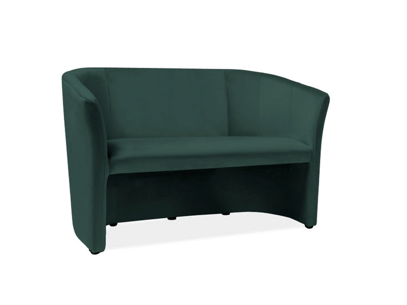 Canapea TM-2, stofa catifelata verde - Bluvel 78, 126x60x76 cm