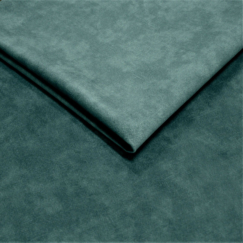 Canapea SOLANO, stofa catifelata gri Terra 96, Gama Premium, 230x107x73/85 cm, functie de dormit, lada depozitare