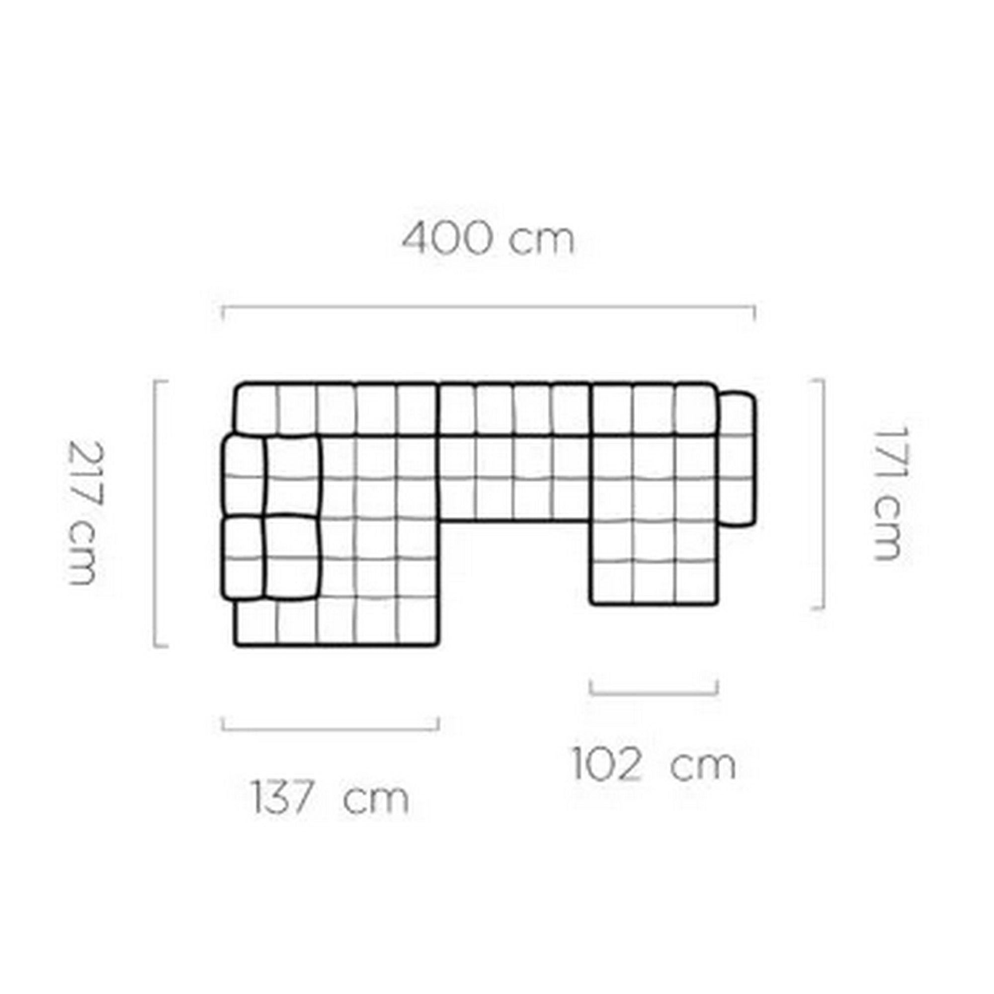 Coltar extensibil TOLLO XL , personalizabil materiale gama Premium, cu lada depozitare si reglaj electric, 400x217x105 cm