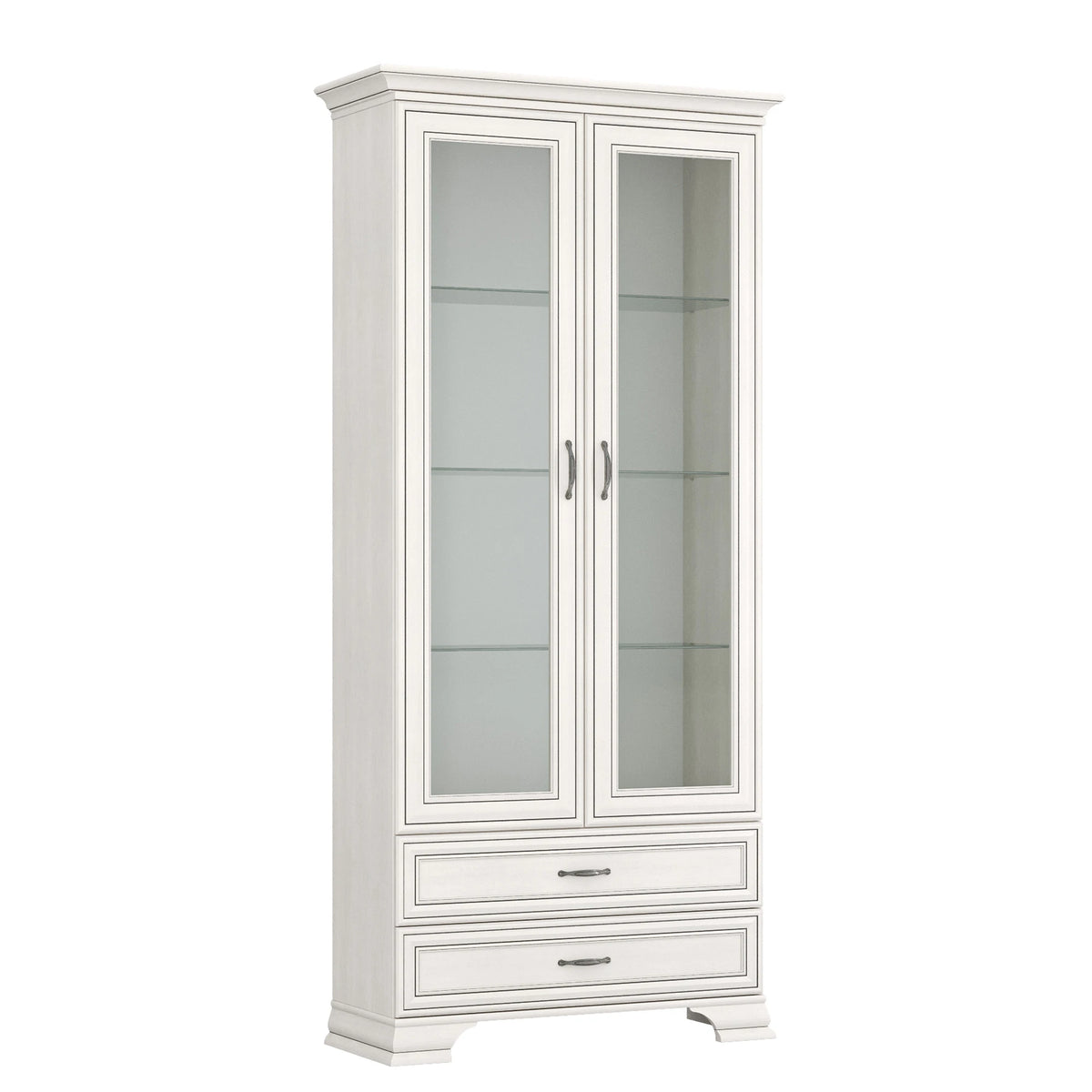 Mobilier sufragerie clasic TIFFANY II-5, grej, PAL laminat, 4 piese