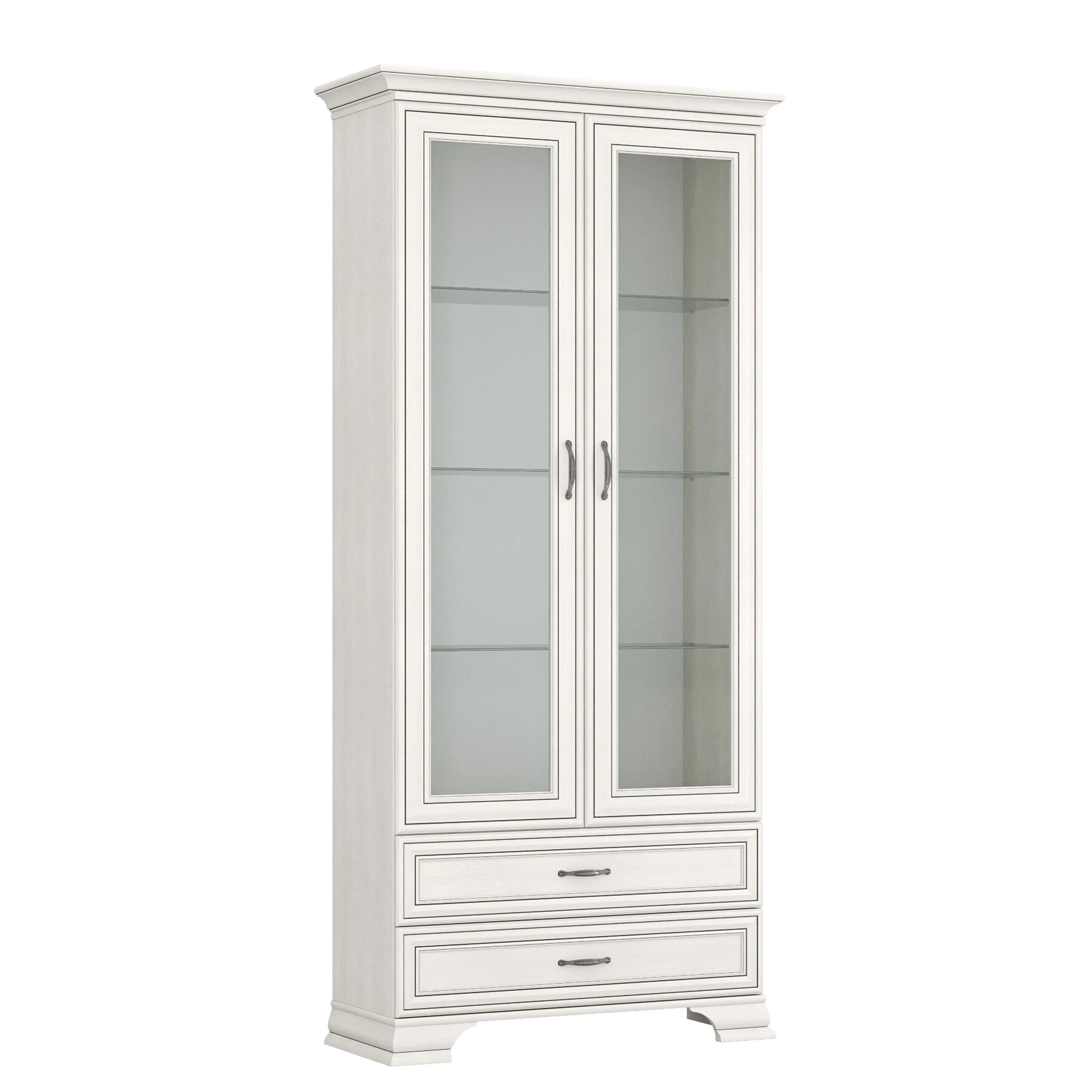 Mobilier sufragerie clasic TIFFANY II-5, grej, PAL laminat, 4 piese