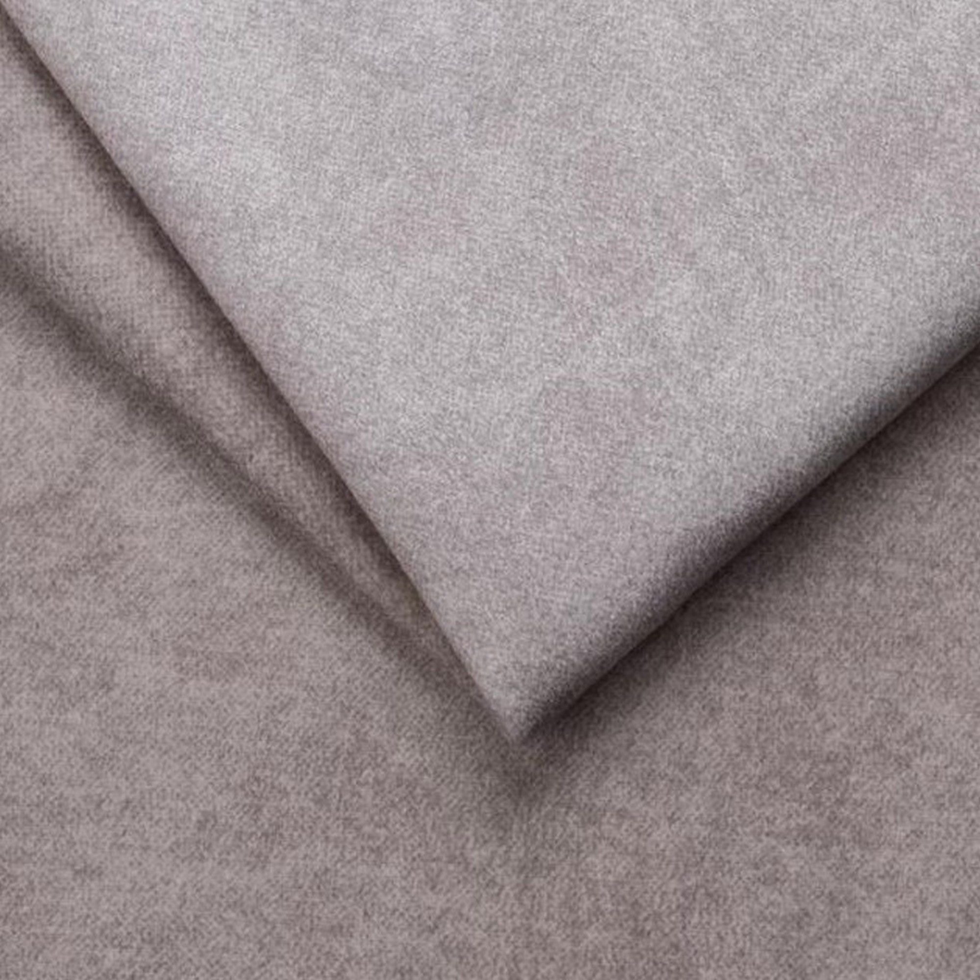 Coltar extensibil SELVA L, sezlong stanga, stofa catifelata bej - Whisper 03, Gama Premium, cu lada depozitare si tetiere reglabile,  263x223x95 cm