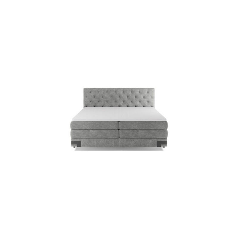 Pat GODIN 180 boxspring, personalizabil materiale gama Oferta Avantaj, 2 lazi depozitare, cu saltele si topper 5 cm