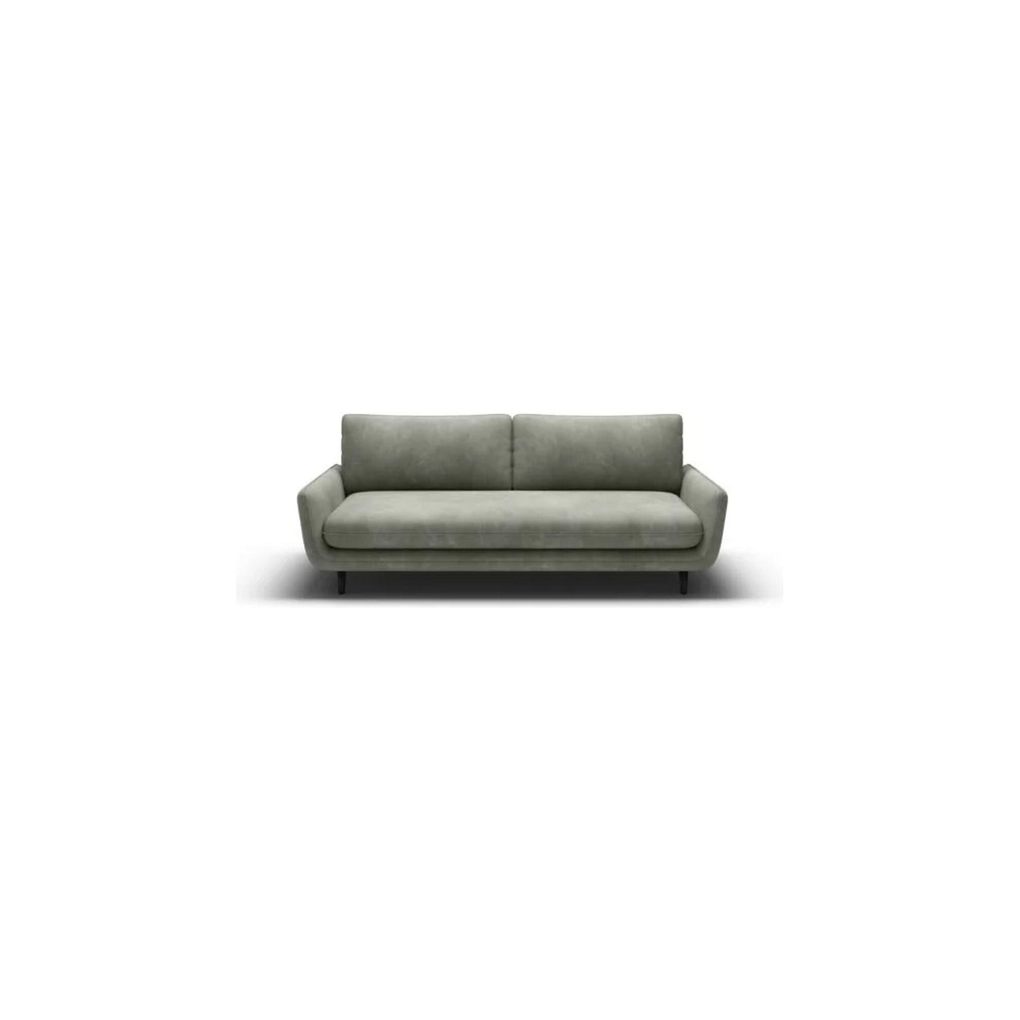 Canapea extensibila Solano, stofa catifelata verde marin - Terra 72, Gama Premium, cu lada depozitare, 230x107x85/73 cm