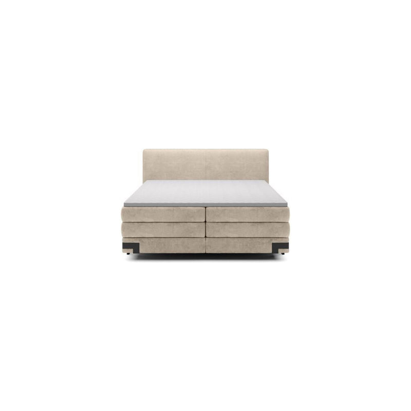 Pat VALENTE 180 boxspring, personalizabil materiale gama Oferta Avantaj, cu saltele, topper 5 cm si 2 lazi pentru depozitare