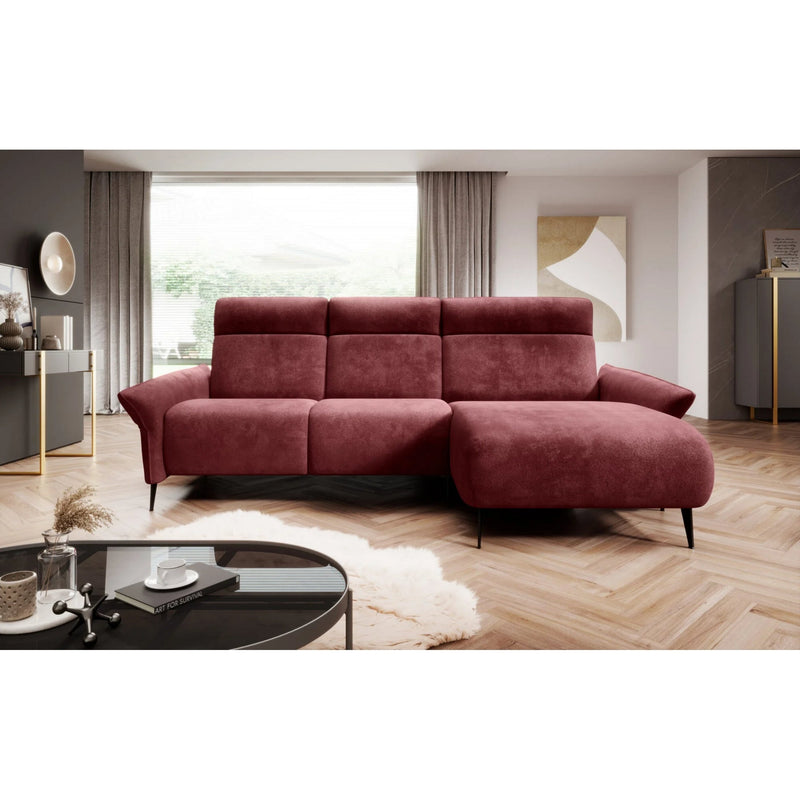 Coltar Stelvio, personalizabil materiale gama Premium, cu sistem recliner, 286x160x103 cm