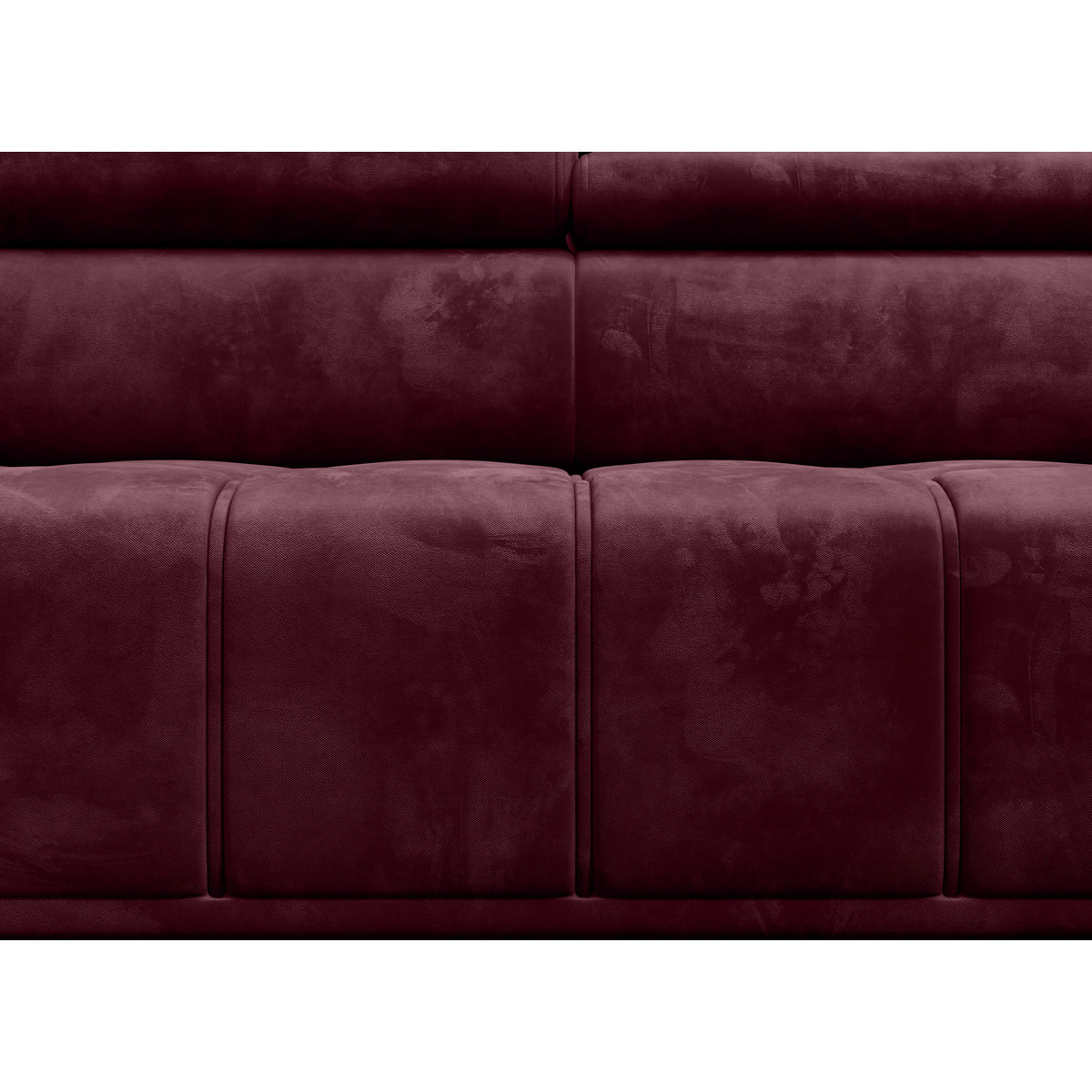 Coltar PALLADIO L, sezlong stanga, stofa catifelata gri - Whisper 17, Gama Premium, cu reglaj electric si tetiere reglabile, 320x220x99 cm