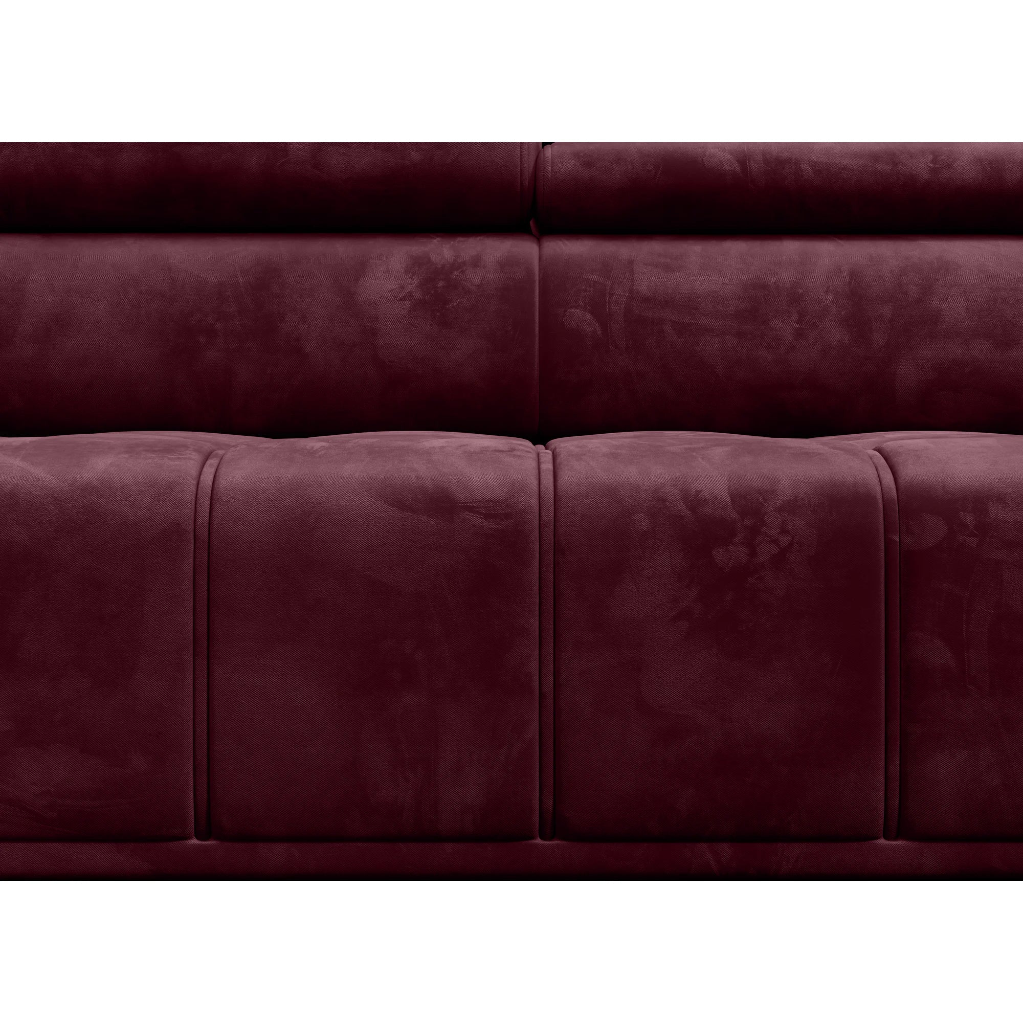 Coltar PALLADIO L, sezlong stanga, stofa catifelata gri - Whisper 17, Gama Premium, cu reglaj electric si tetiere reglabile, 320x220x99 cm