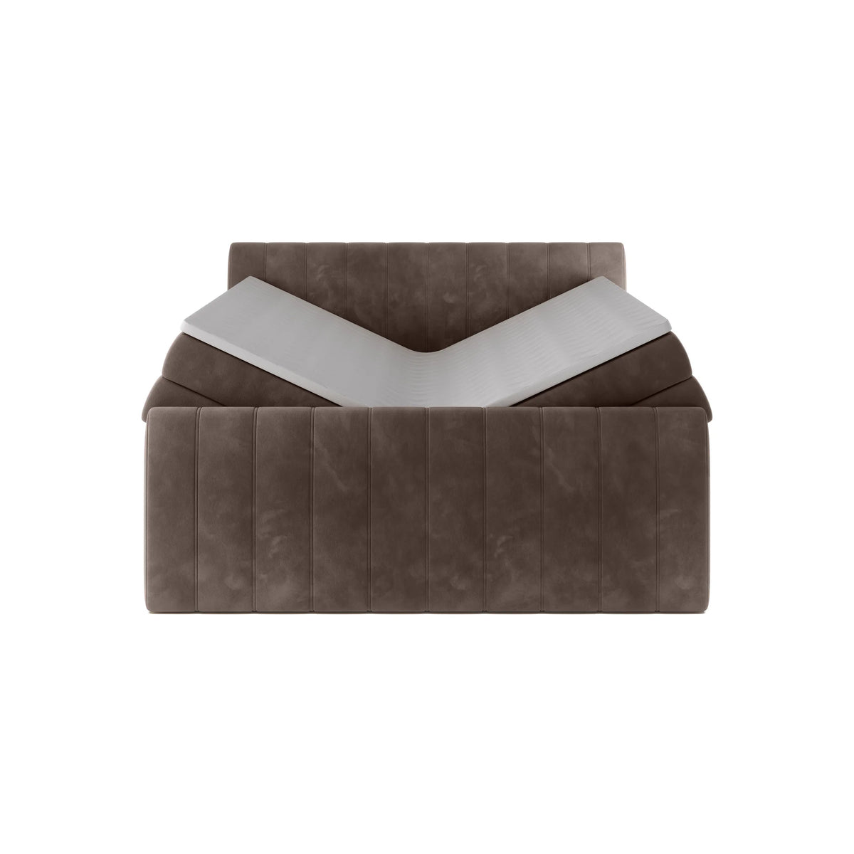 Pat boxspring CARINA 180x200, personalizabil materiale Gama Premium, cu spatiu depozitare, saltele si topper