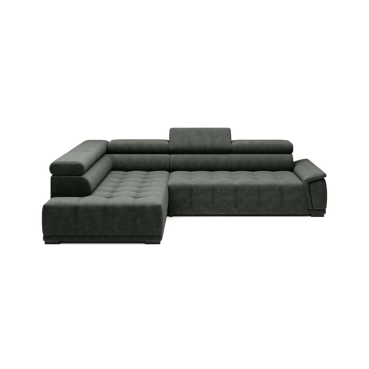 Coltar GREMIO, personalizabil materiale gama Premium, cu reglaj electric si tetiere reglabile, 283x206x100 cm