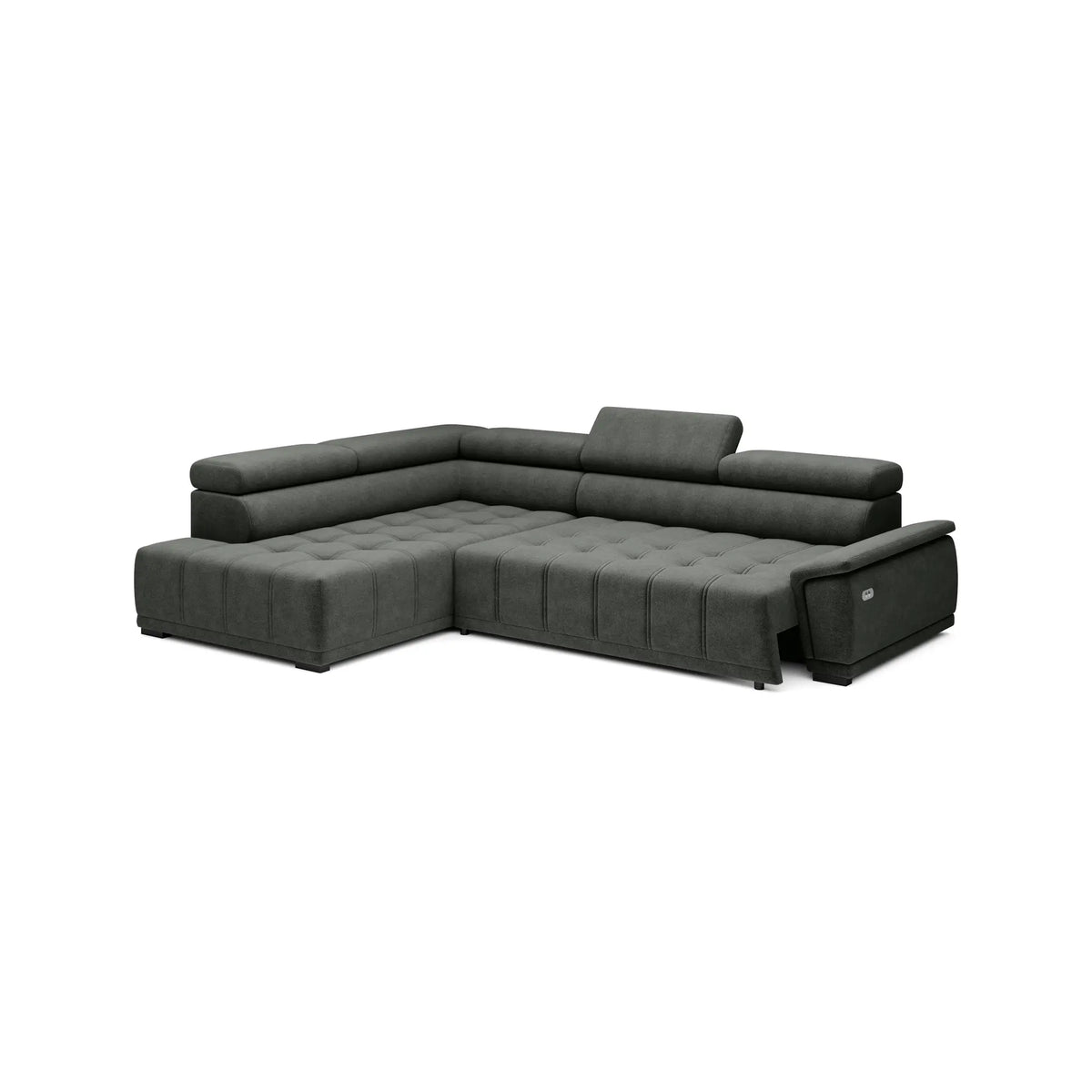 Coltar GREMIO, personalizabil materiale gama Premium, cu reglaj electric si tetiere reglabile, 283x206x100 cm