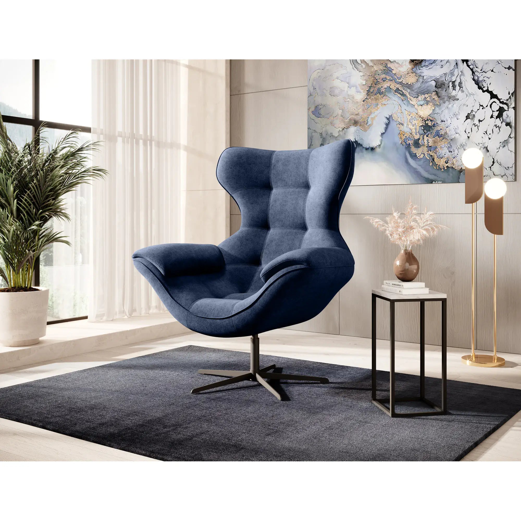 Fotoliu rotativ YOGA, personalizabil materiale gama Oferta Avantaj, 103x84x119 cm