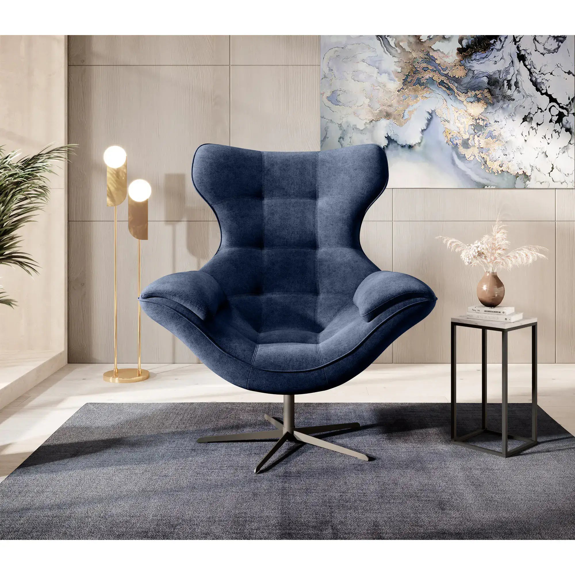 Fotoliu rotativ YOGA, personalizabil materiale gama Oferta Avantaj, 103x84x119 cm