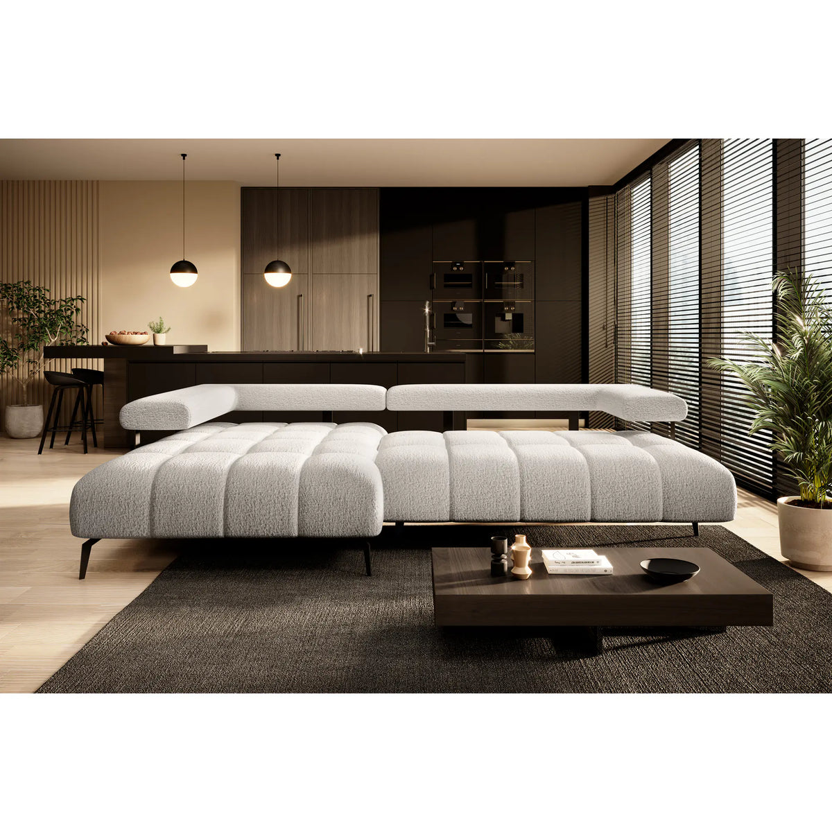 Coltar MAGNETIC MINI, personalizabil materiale gama Premium, cu reglaj electric, 266x180x69 cm