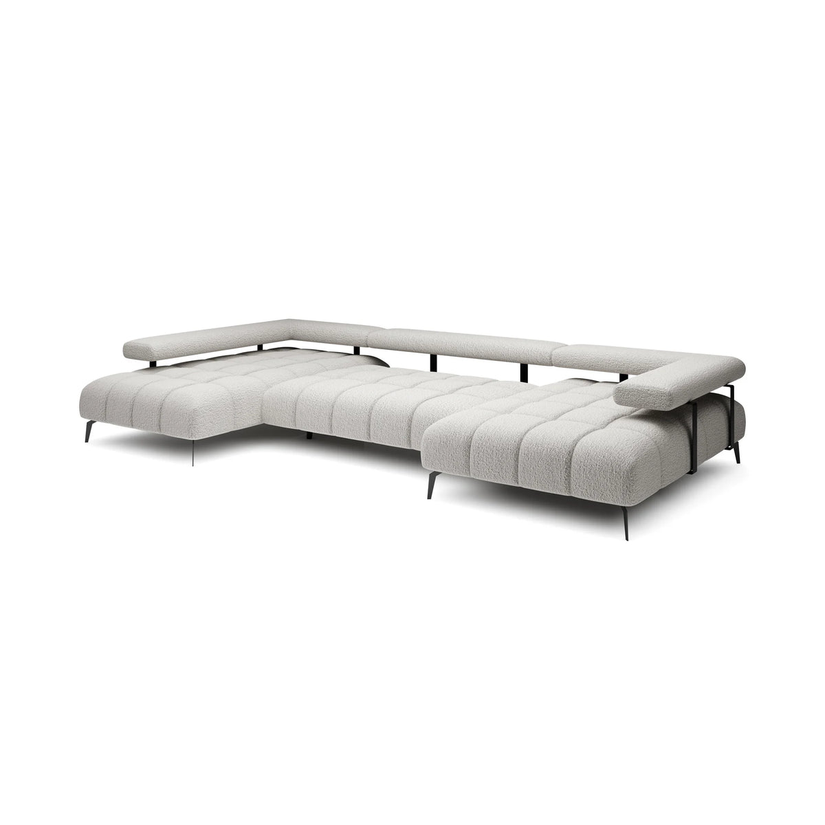 Coltar MAGNETIC XL, personalizabil materiale gama Premium, cu reglaj electric, 371x210x86 cm