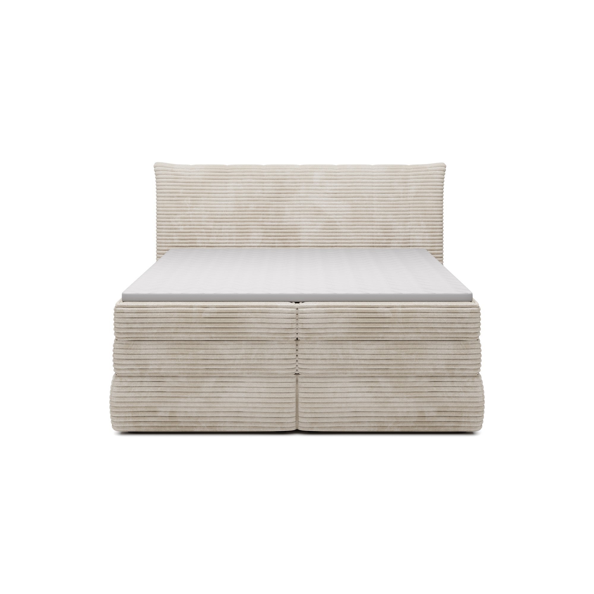 Pat boxspring AMBER 180x200, personalizabil materiale Gama Premium, cu spatiu depozitare, saltele si topper