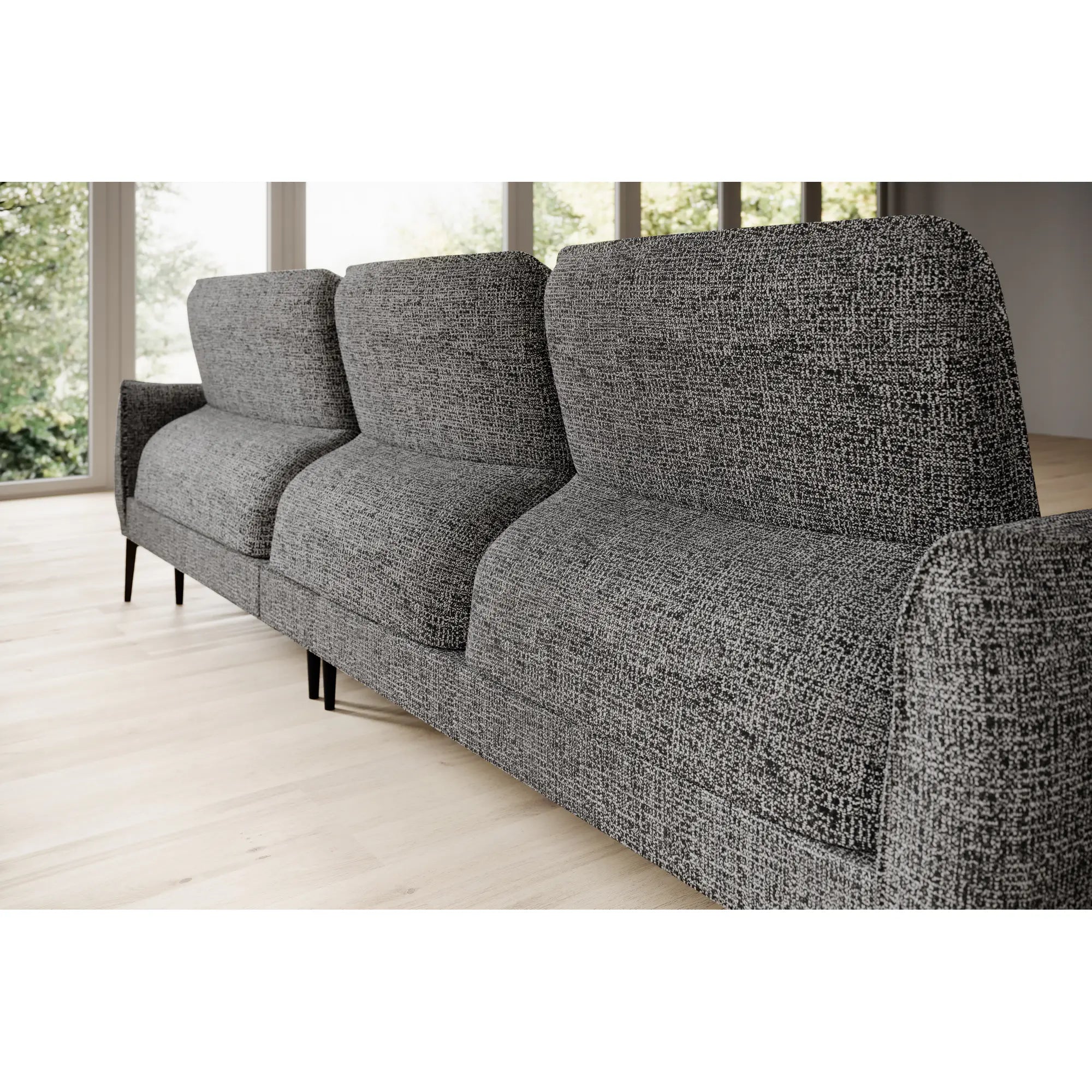 Coltar Storm Mini, personalizabil materiale gama Oferta Avantaj, cu reglaj electric, 280x189x102 cm