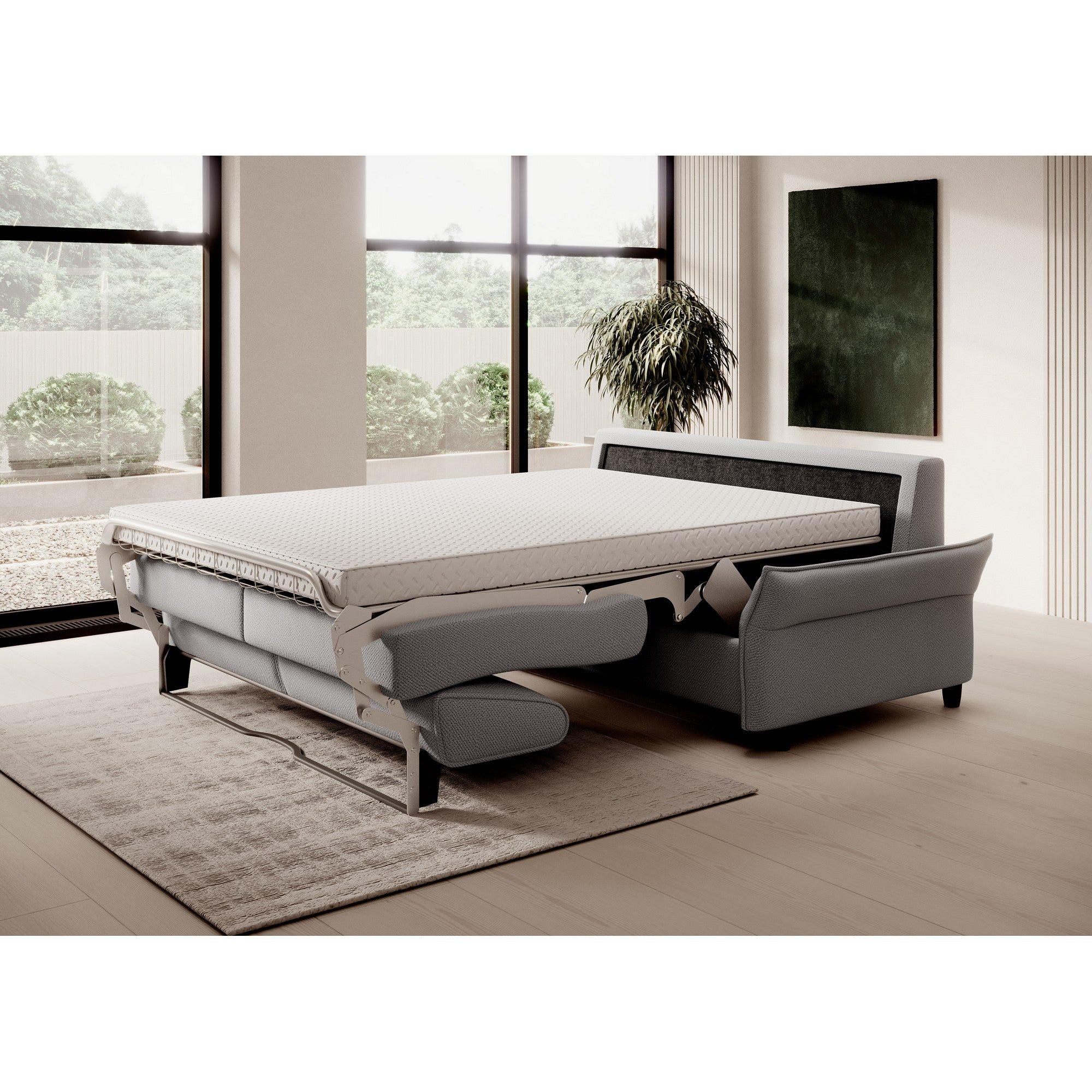 Canapea extensibila CANTO 120, personalizabil materiale Gama Premium, 178x106x82/69 cm