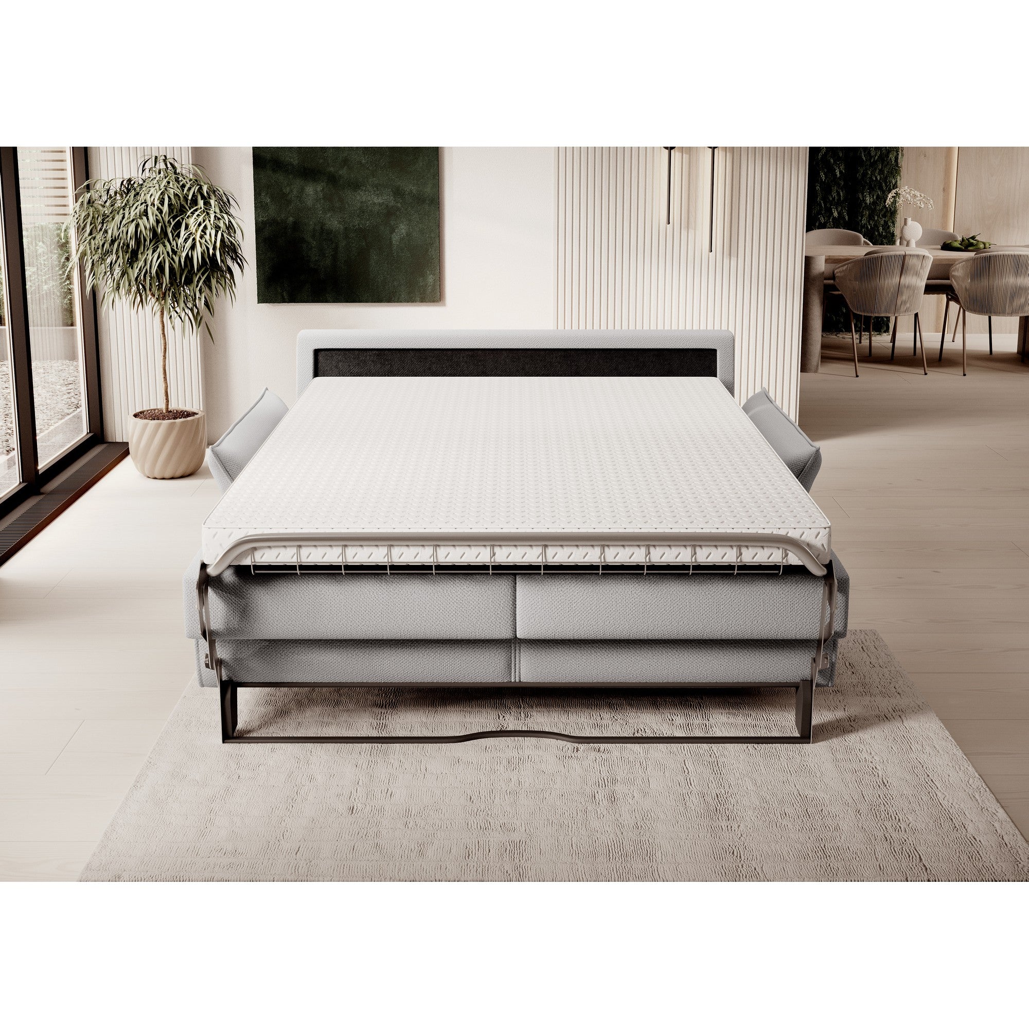 Canapea extensibila CANTO 120, personalizabil materiale Gama Premium, 178x106x82/69 cm