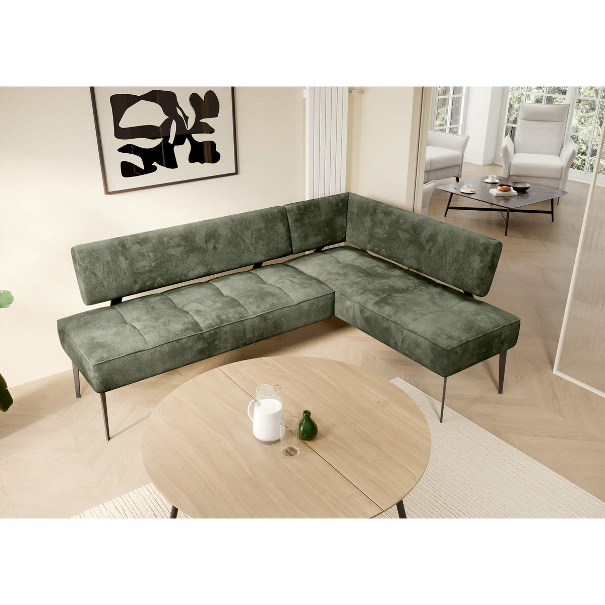 Coltar bucatarie BANCO, personalizabil materiale gama Premium, 213X164X89 cm
