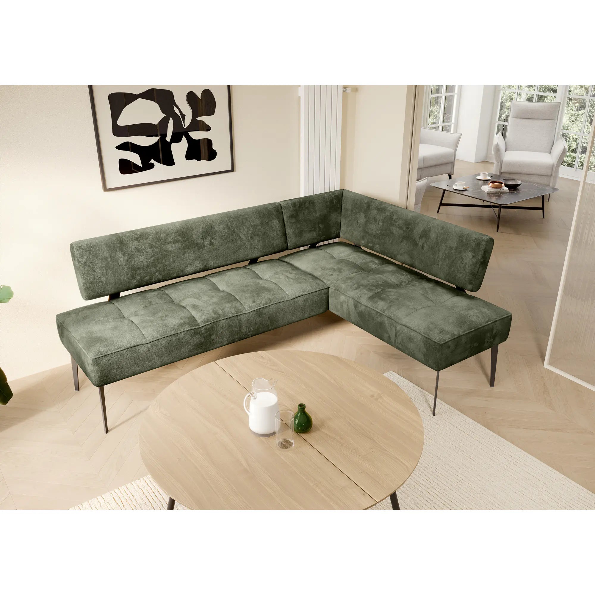 Coltar bucatarie BANCO, personalizabil materiale gama Premium, 213X164X89 cm