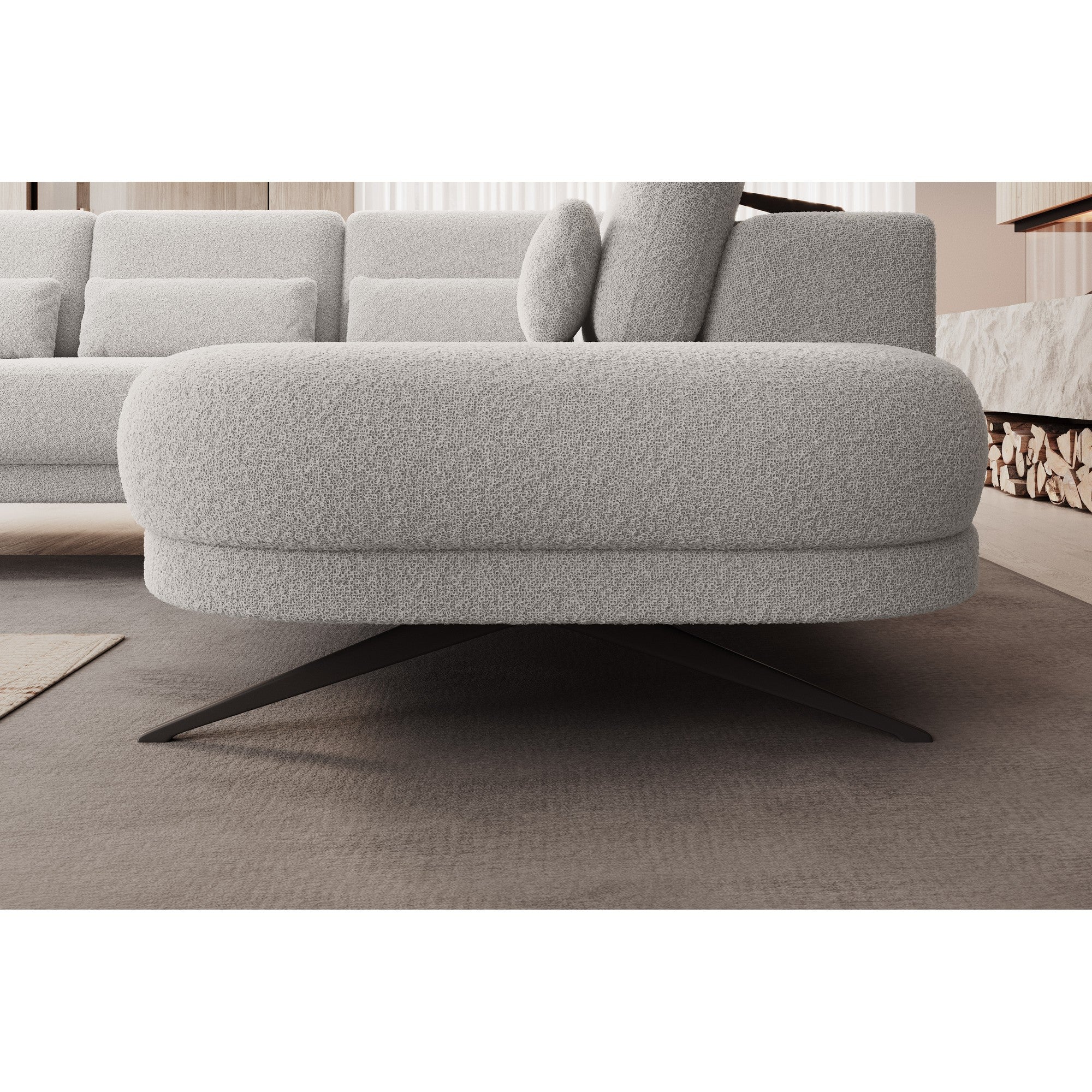 Coltar ILUSIO L, personalizabil materiale Gama Premium, cu tetiere reglabile si reglaj electric, 248x205x104 cm