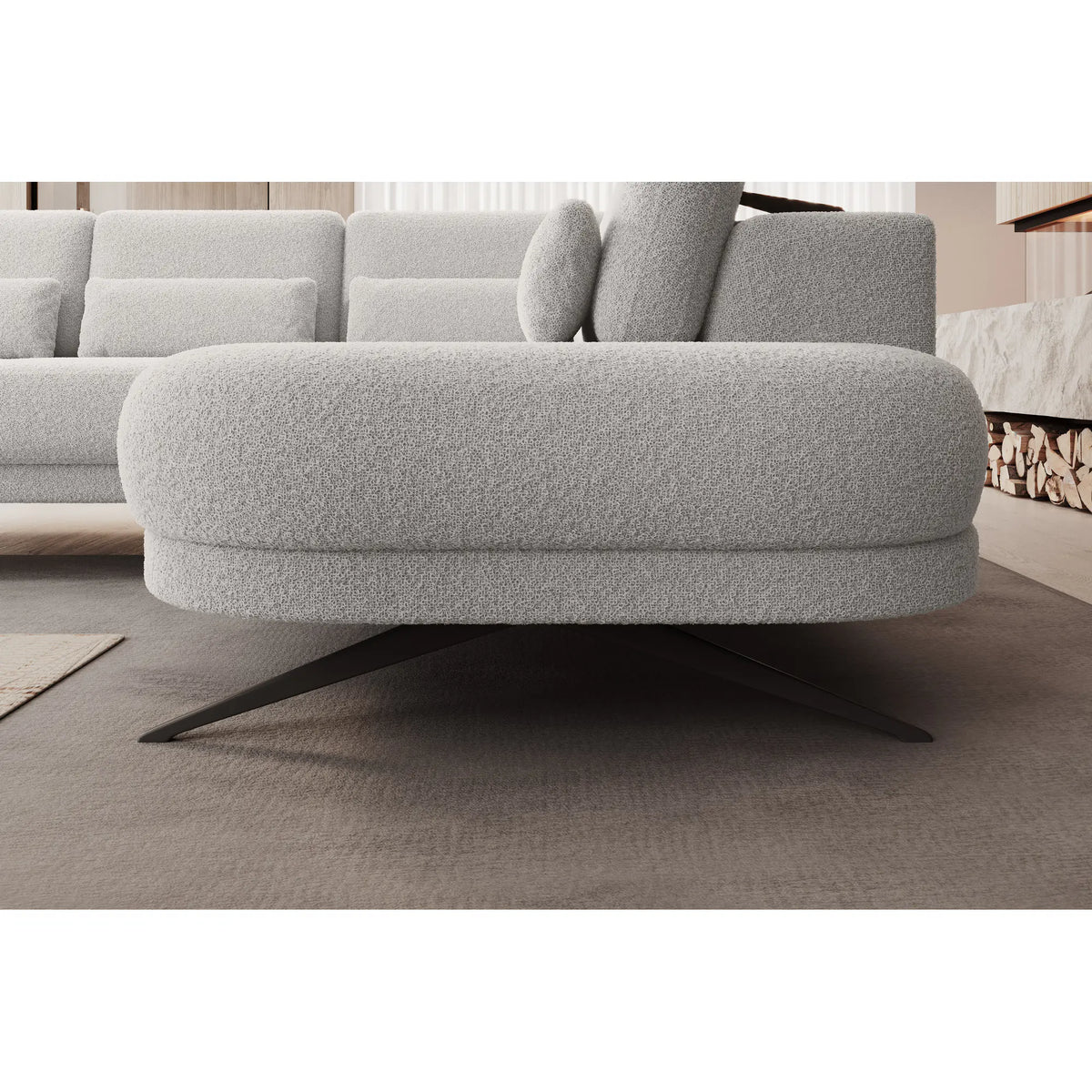 Coltar ILUSIO L, personalizabil materiale Gama Premium, cu tetiere reglabile si reglaj electric, 248x205x104 cm