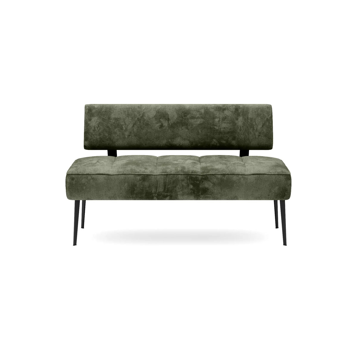 Coltar bucatarie BANCO, sezlong stanga, stofa catifelata verde inchis - Whisper 11, Gama Premium, 213x164x89 cm