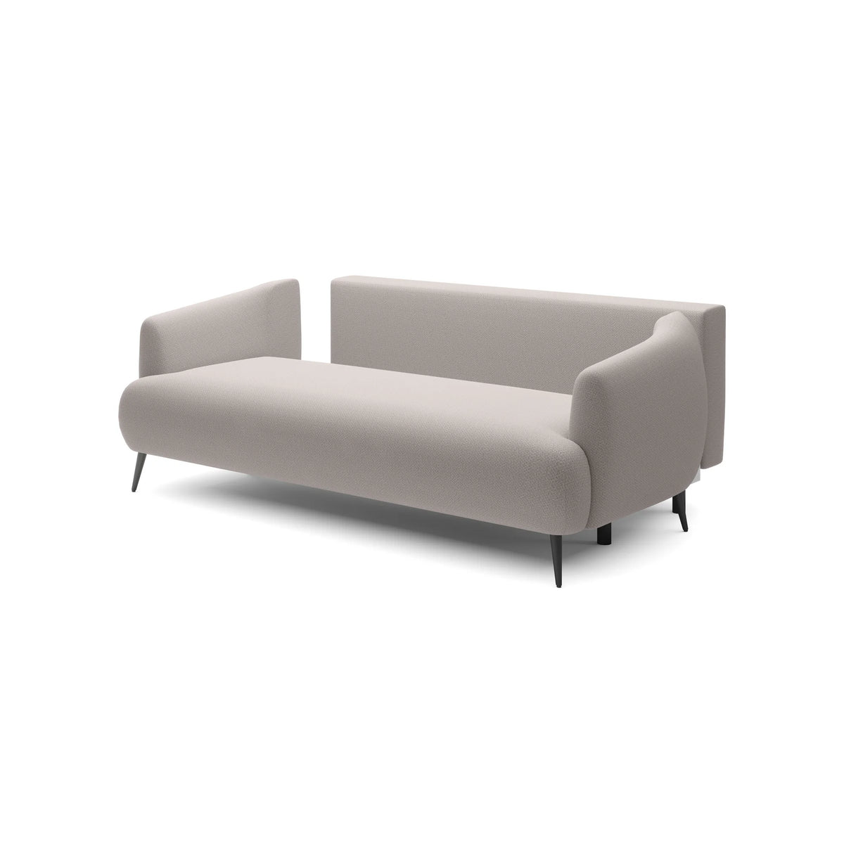 Canapea extensibila CANDY, stofa catifelata gri - Salvador 13, Gama Premium, lada depozitare, 228x98x87 cm