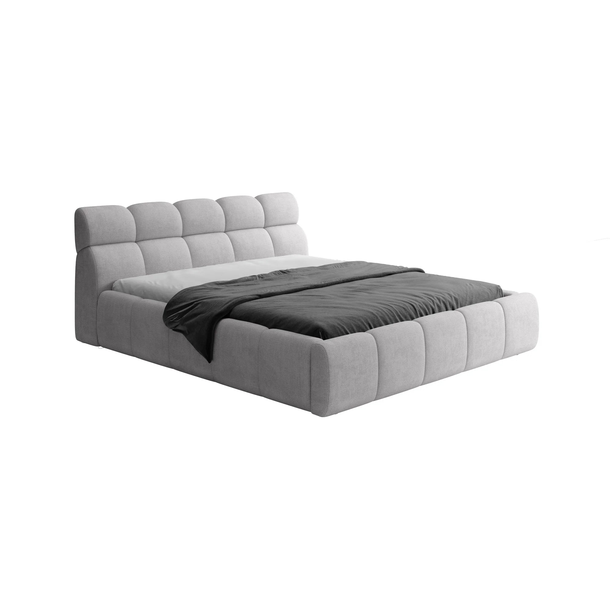 Pat GIULIA 140x200, personalizabil materiale Gama Premium, cu spatiu depozitare, somiera metalica si pistoane