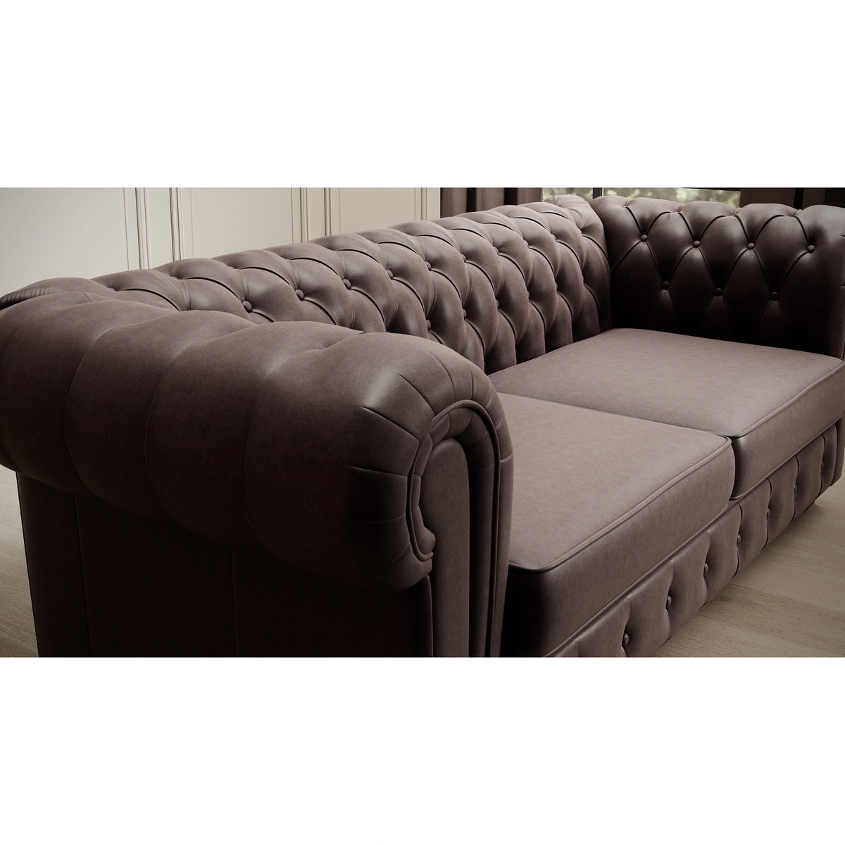 Canapea CHESTERFIELD 3, personalizabil materiale Gama Premium, 206x96x77 cm