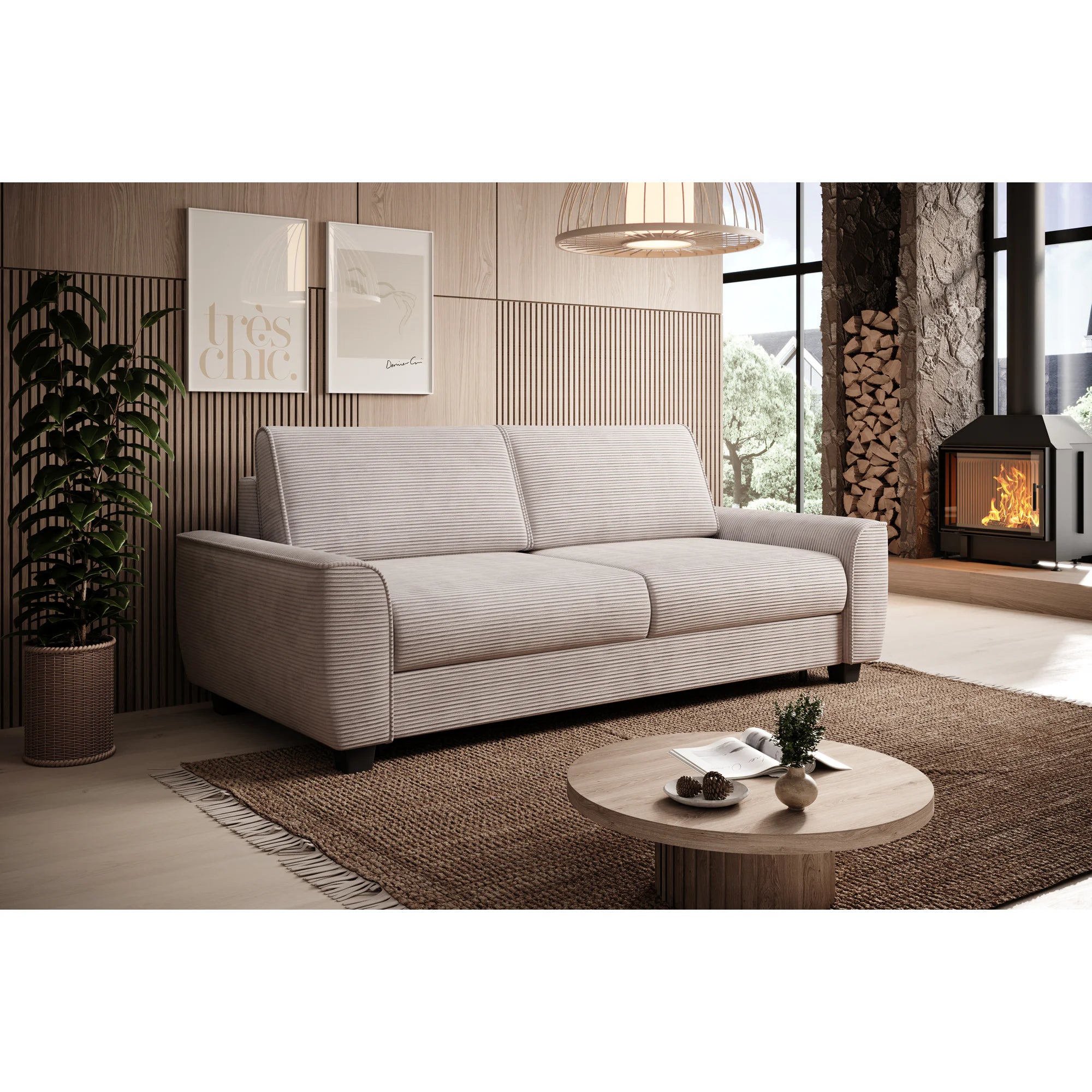 Canapea extensibila MONZA 160, personalizabil materiale Gama Premium, 220x98x84 cm