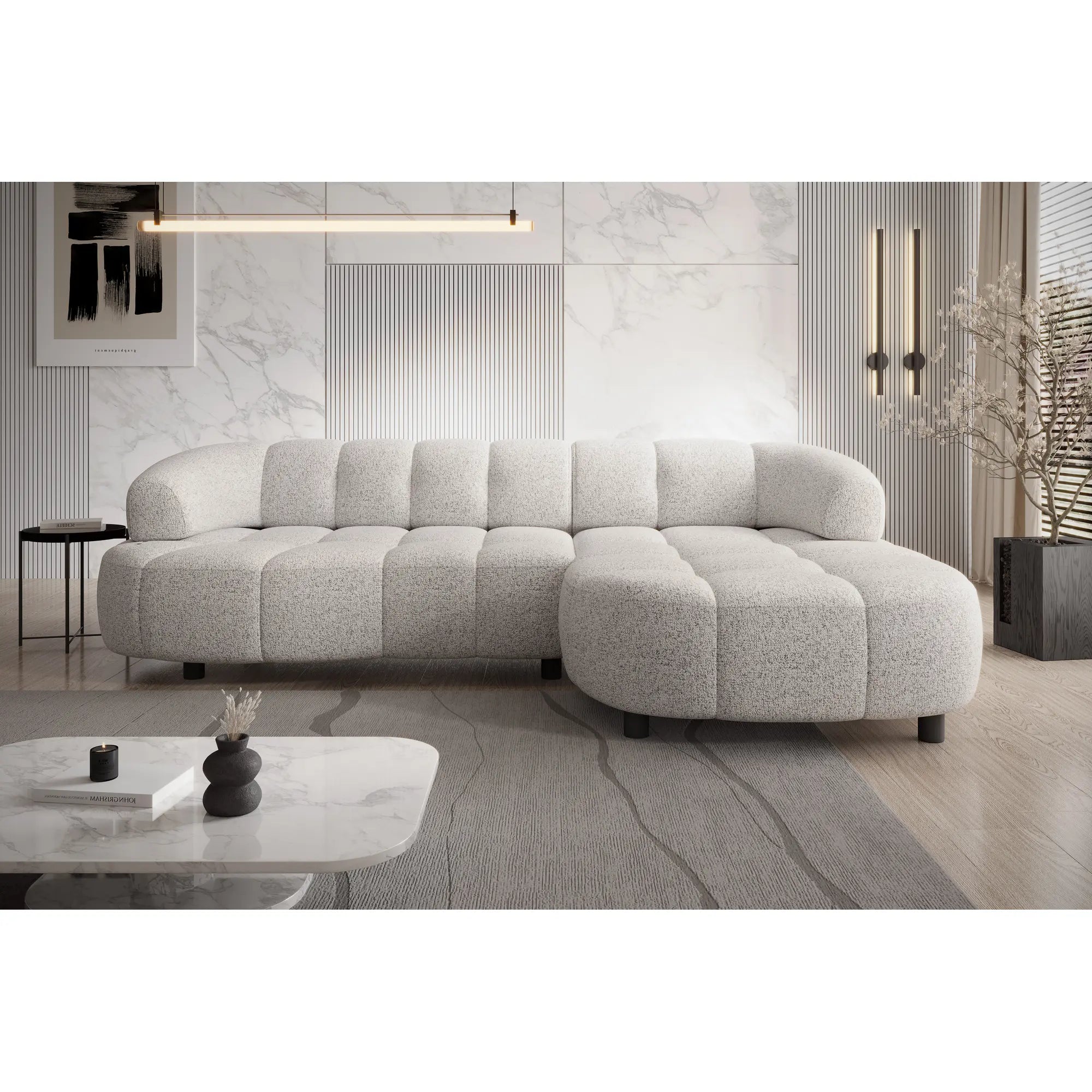Coltar VELPA S, personalizabil materiale Gama Premium, cu reglaj electric, 284x183x79 cm