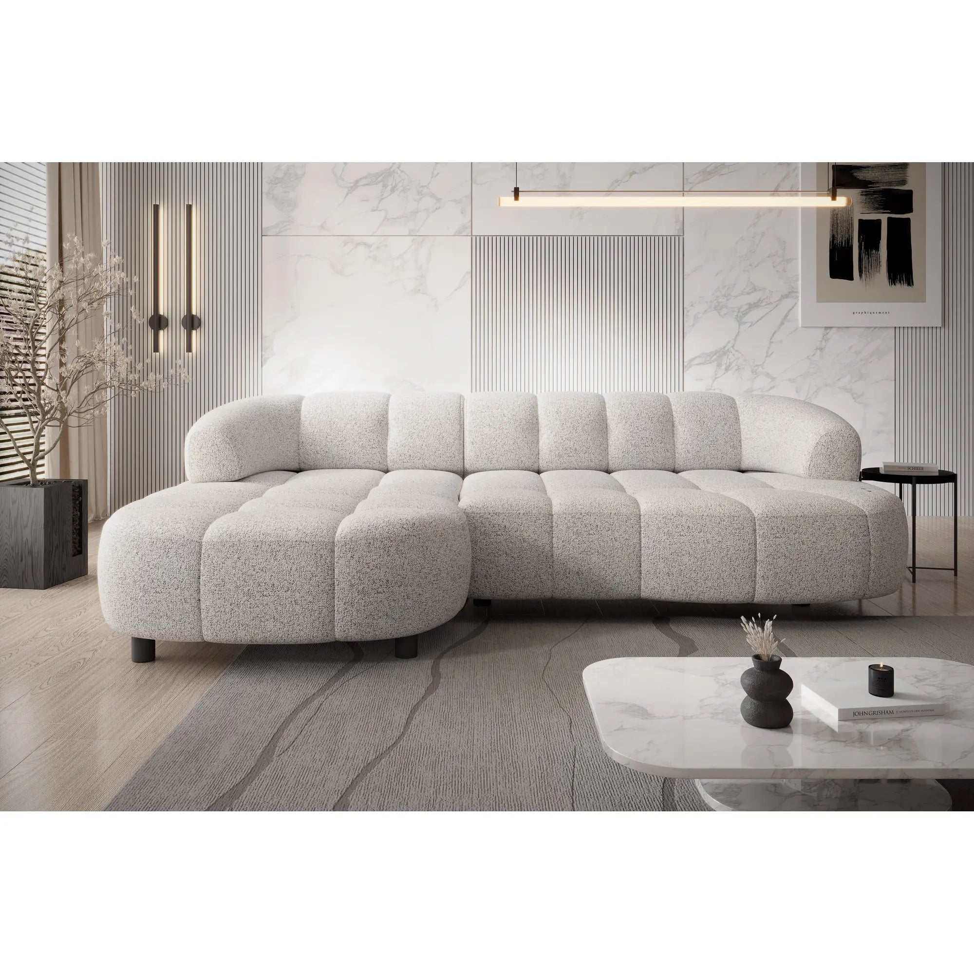 Coltar VELPA S, personalizabil materiale Gama Oferta Avantaj, cu reglaj electric, 284x183x79 cm
