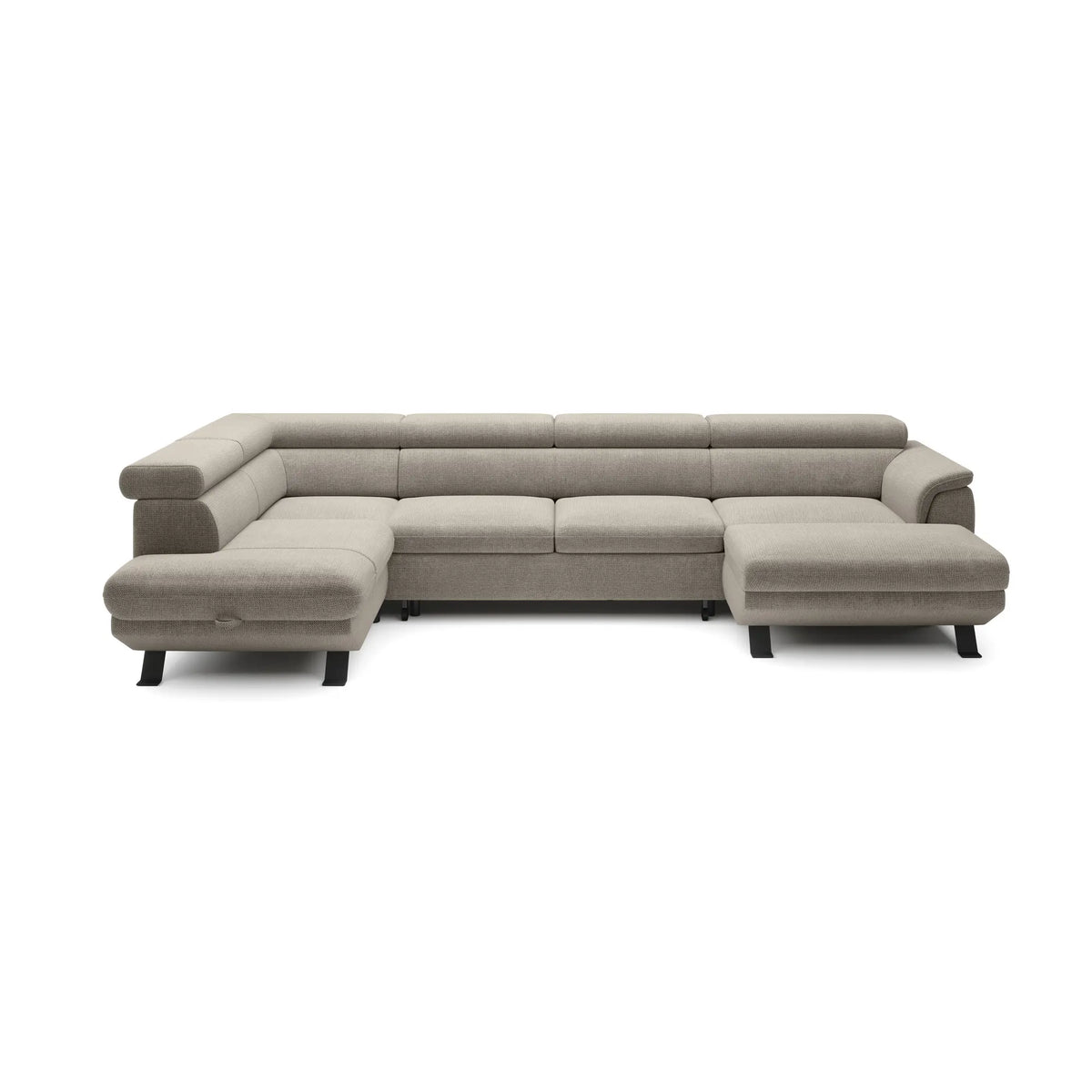 Coltar extensibil RAVEN XL, personalizabil materiale Gama Oferta Avantaj, cu lada depozitare, 334x198x92 cm