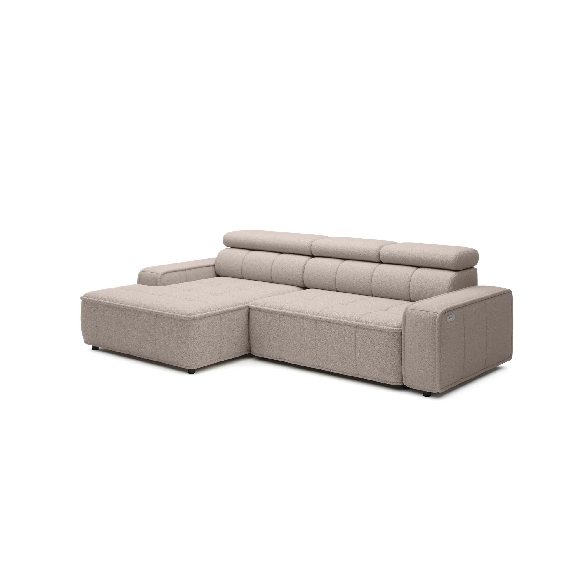 Coltar THIAGO S, personalizabil materiale Gama Premium, cu reglaj electric, 280x170x99 cm
