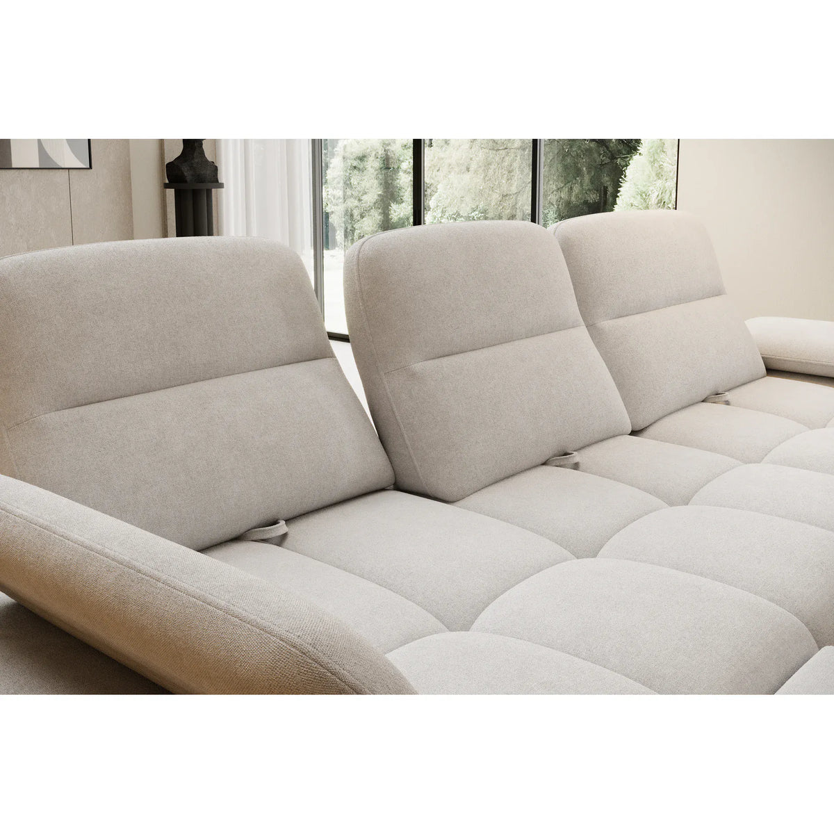 Coltar FALCAO S, personalizabil materiale Gama Oferta Avantaj, tetiere reglabile, 284x173x91 cm