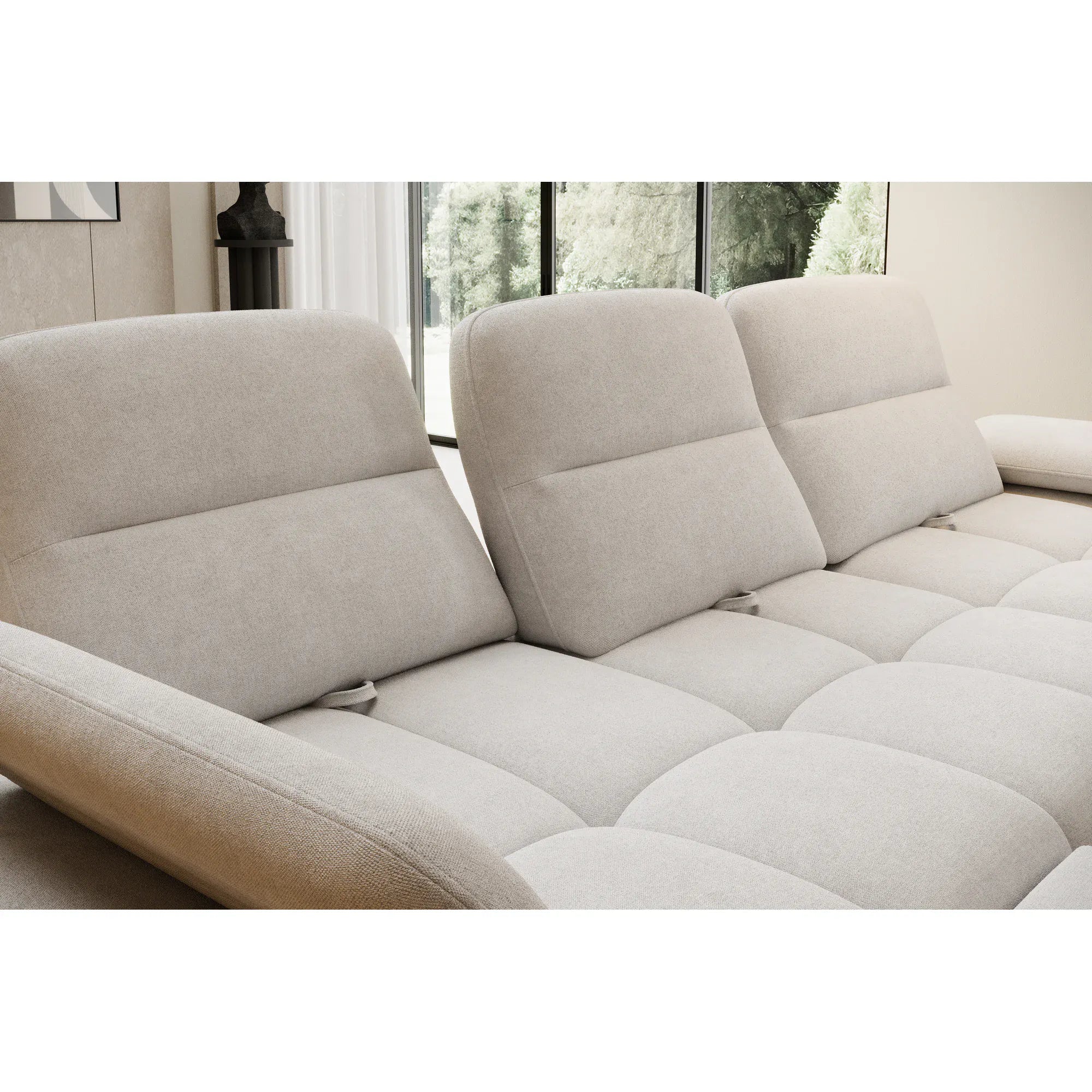 Coltar FALCAO S, personalizabil materiale Gama Premium, tetiere reglabile, 284x173x91 cm