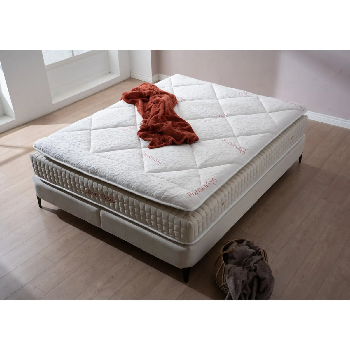 Saltea LOVE BED, alb/crem, 160x200 cm