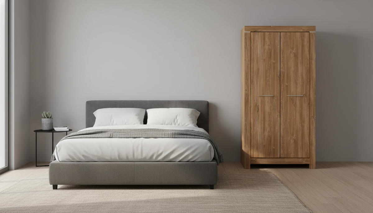 Dulap GENT, stejar stirling, PAL laminat, 98x58x201 cm