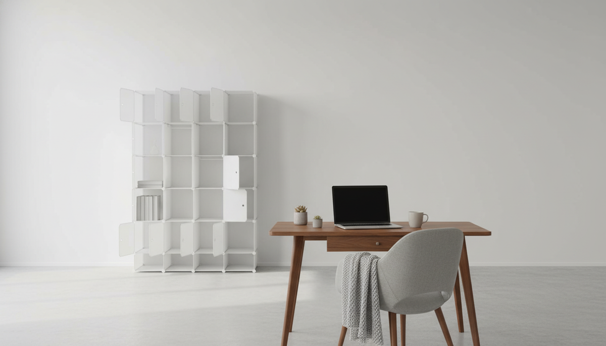 Dulap ZAFOD, alb, metal/plastic, cu 12 usi, 148x46x202 cm