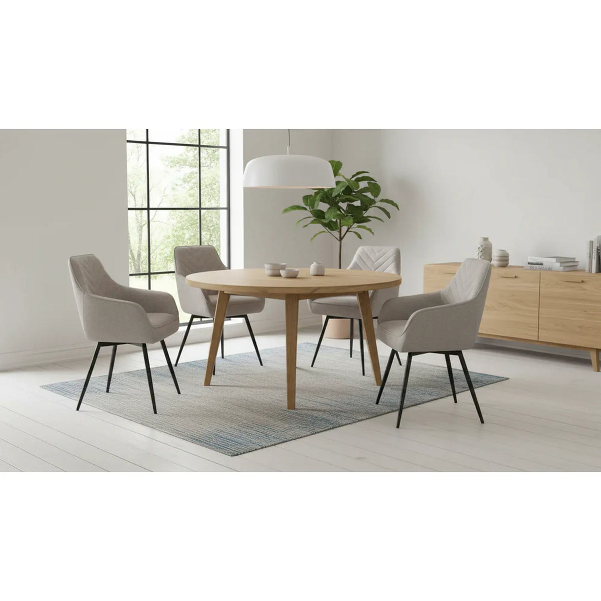 Scaun SERVIO, bej deschis - Brego 31, stofa clasica/metal, 55x58x88 cm